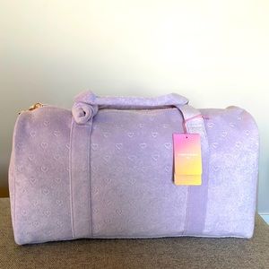 Terry Cloth Embossed Mini Hearts Duffle - Stoney Clover Lane x Target Purple